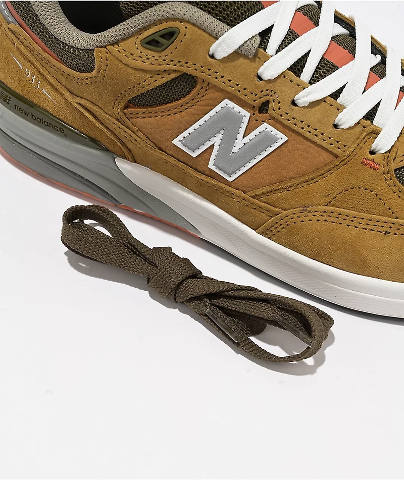 New Balance Numeric 933 Reynolds Brown & Grey Skate Shoes