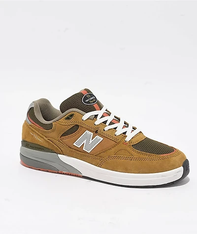New Balance Numeric 933 Reynolds Brown & Grey Skate Shoes