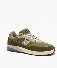 New Balance Numeric 933 Reynolds Dark Olive & Light Olive Skate Shoes