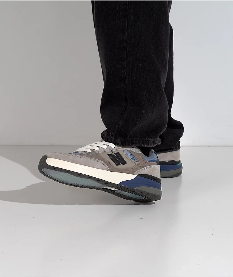 New Balance Numeric 933 Reynolds Mushroom & Light Blue Skate Shoes