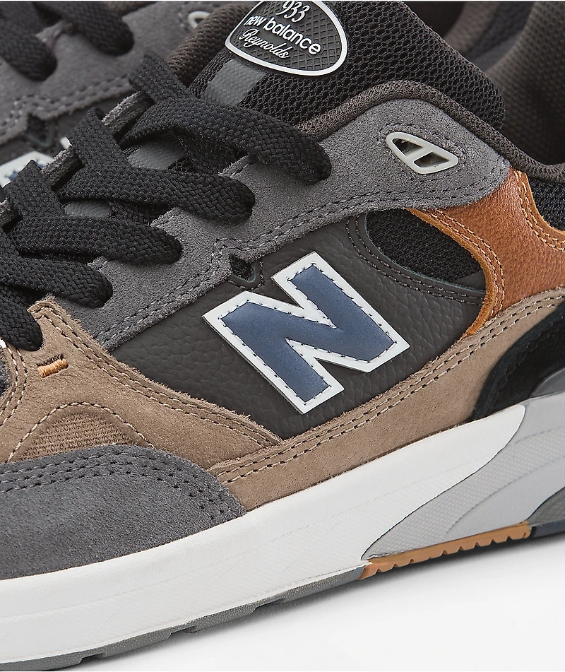 New Balance Numeric 933 Reynolds Tan & Grey Skate Shoes