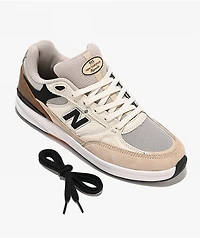New Balance Numeric 933 Reynolds White & Brown Skate Shoes