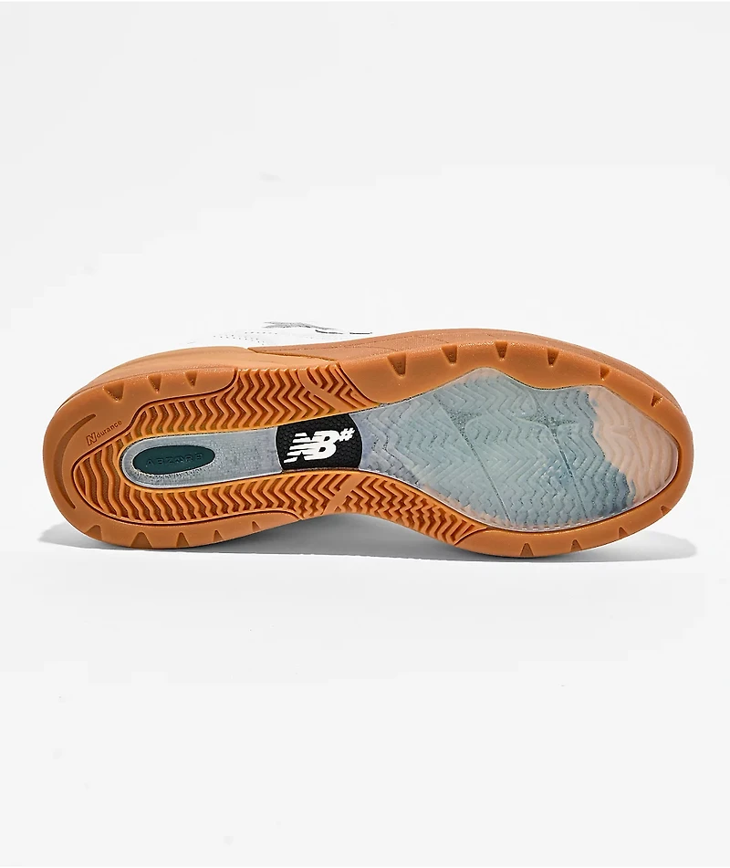 New Balance Numeric 933 Reynolds White & Gum Skate Shoes