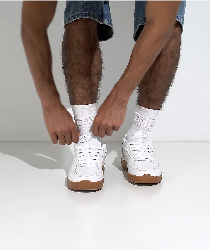 New Balance Numeric 933 Reynolds White & Gum Skate Shoes