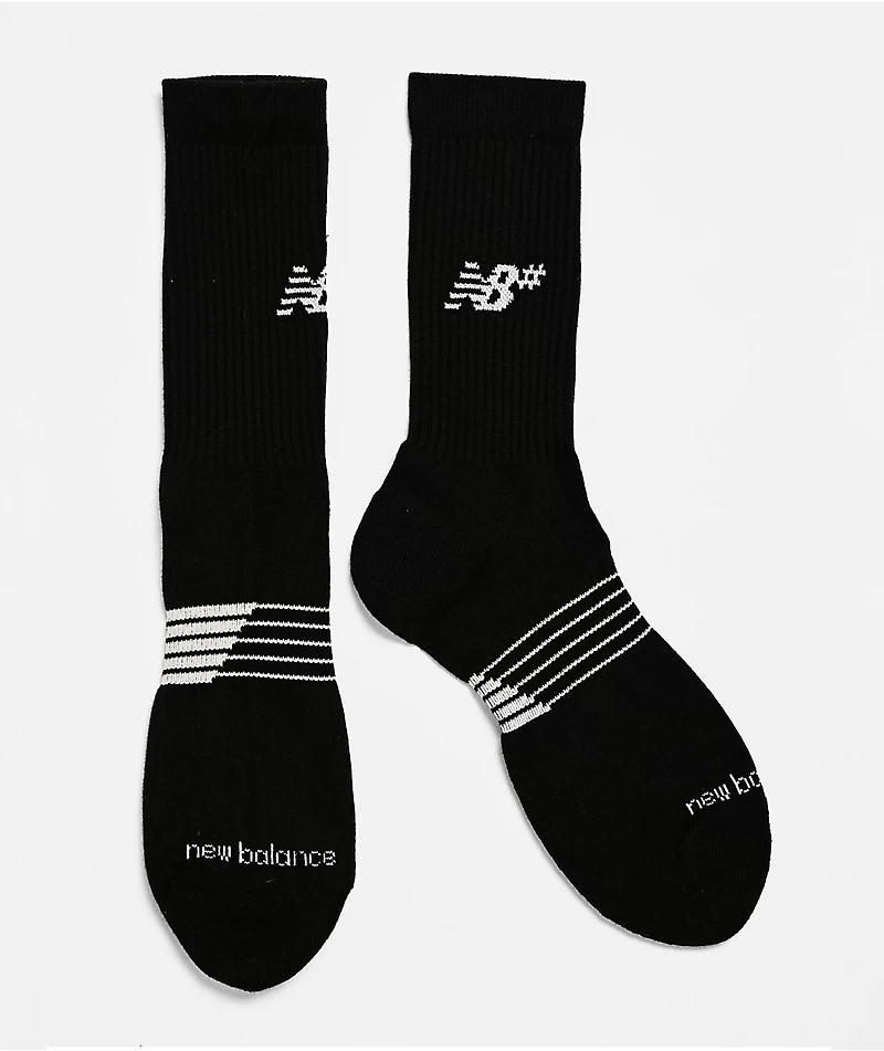New Balance Numeric Active 6 Pack Black Crew Socks