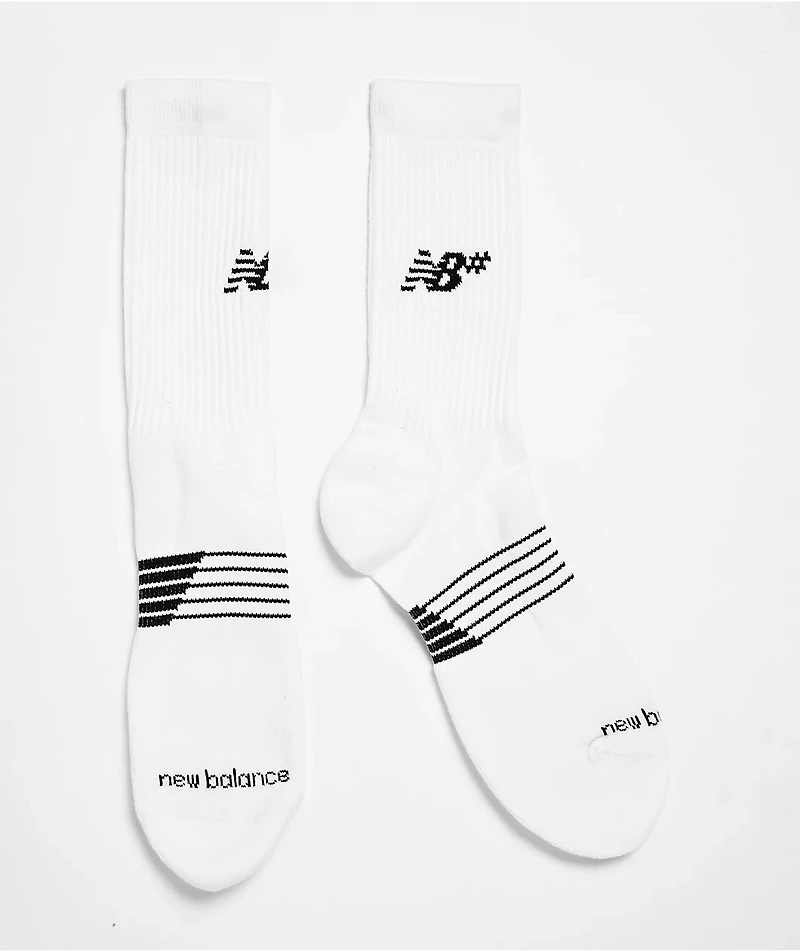 New Balance Numeric Active 6 Pack White Crew Socks