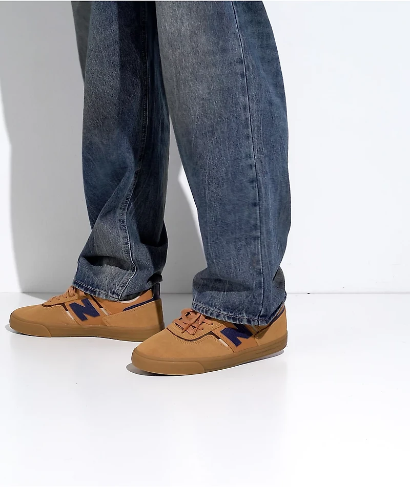 New Balance Numeric Jamie Foy 306 Wheat & Navy Skate Shoes