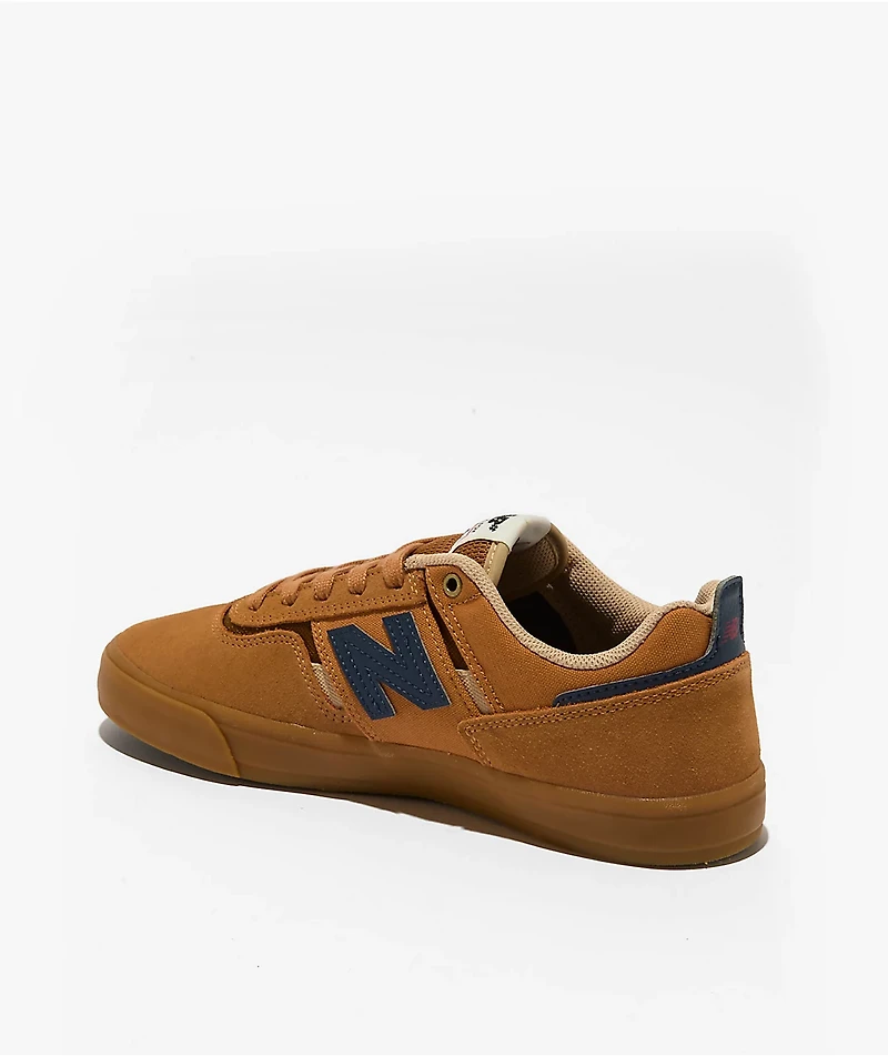 New Balance Numeric Jamie Foy 306 Wheat & Navy Skate Shoes