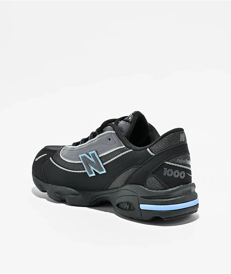 New Balance Numeric Kids 1000 Lace Black & Blue Shoes
