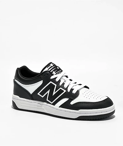 New Balance Numeric Kids 480 Black & White Skate Shoes