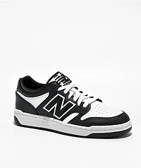 New Balance Numeric Kids 480 Black & White Skate Shoes