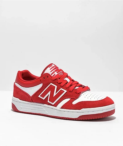 New Balance Numeric Kids 480 Red & White Skate Shoes