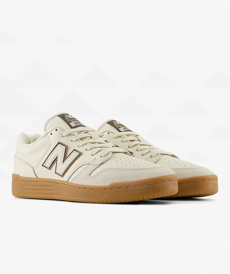 New Balance Numeric Reynolds 480 Cream & Gum Skate Shoes