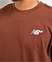 New Balance Numeric Small Logo Brown T-Shirt