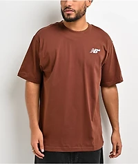 New Balance Numeric Small Logo Brown T-Shirt