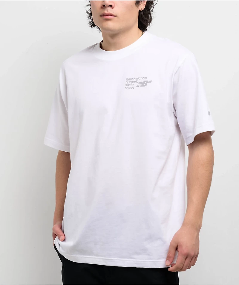 New Balance Numeric Small Logo White T-Shirt