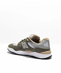 New Balance Numeric Tiago 1010 Olive & Grey Skate Shoes