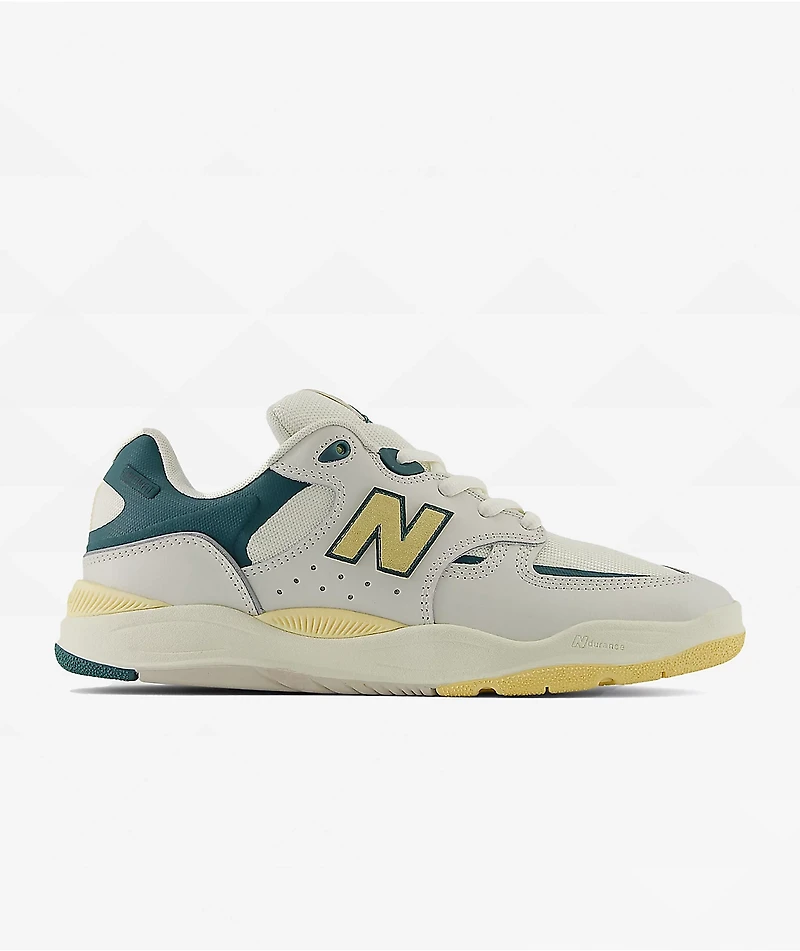 New Balance Numeric Tiago 1010 White & Spruce Skate Shoes