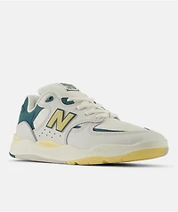New Balance Numeric Tiago 1010 White & Spruce Skate Shoes