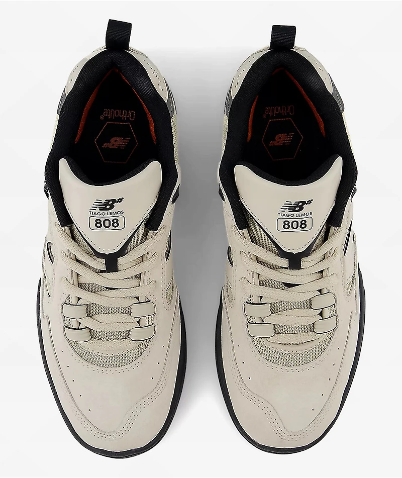New Balance Numeric Tiago 808 Sea Salt & Black Skate Shoes