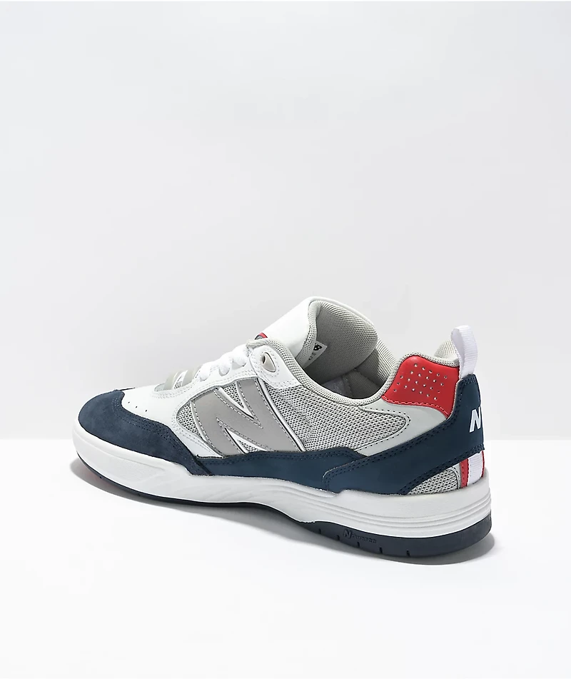 New Balance Numeric Tiago 808 White & Navy Skate Shoes