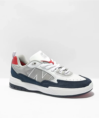 New Balance Numeric Tiago 808 White & Navy Skate Shoes