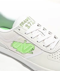 New Balance Numeric Villani 272 Franky White & Green Skate Shoes