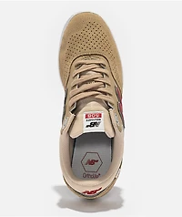 New Balance Numeric Westgate 508 Beige & Red Skate Shoes