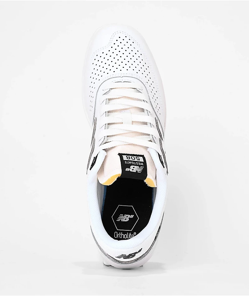 New Balance Numeric Westgate 508 White & Grey Skate Shoes