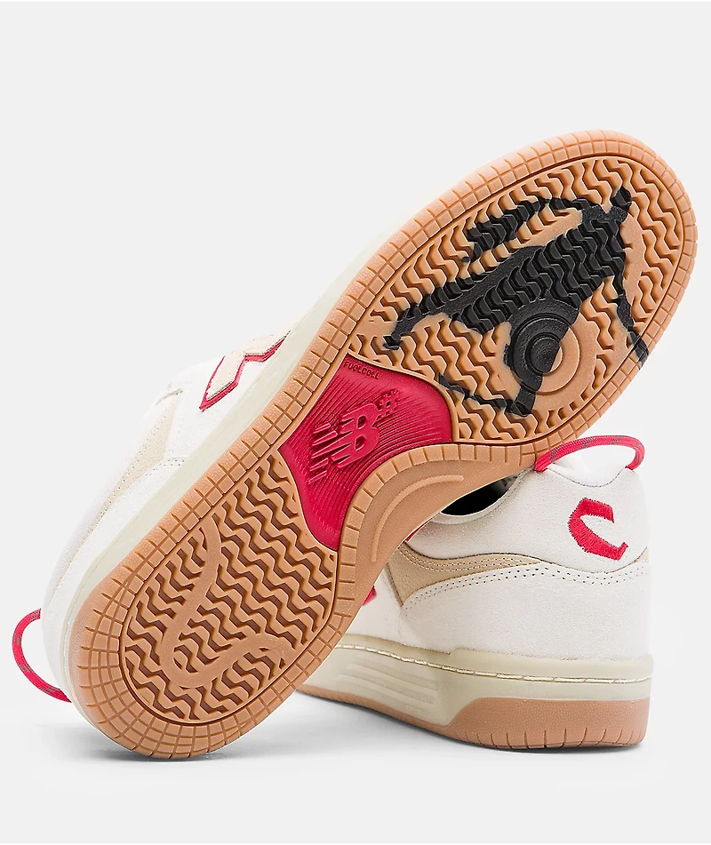 New Balance Numeric x Chocolate 480 Tan & Gum Skate Shoes