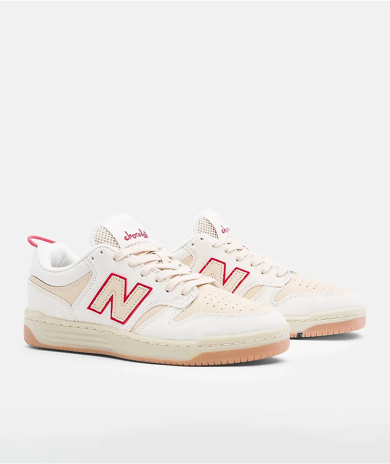 New Balance Numeric x Chocolate 480 Tan & Gum Skate Shoes