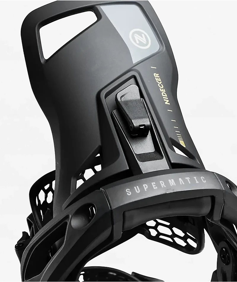 Nidecker LT Supermatic® Black Snowboard Bindings 2027