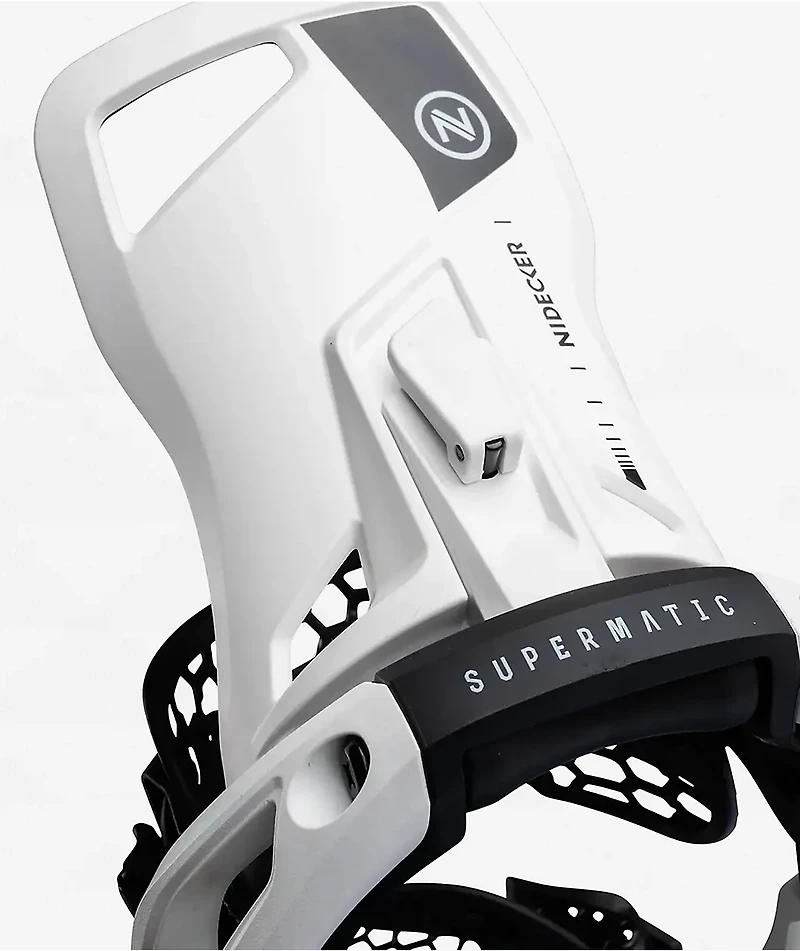 Nidecker LT Supermatic® White Snowboard Bindings 2027