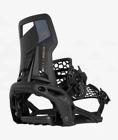 Nidecker Supermatic Black Snowboard Bindings 2025