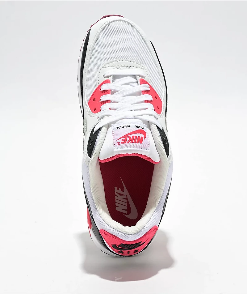 Nike Air Max 90 White, Black & Pink Foam Shoes