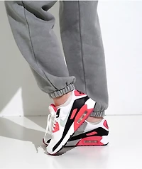 Nike Air Max 90 White, Black & Pink Foam Shoes