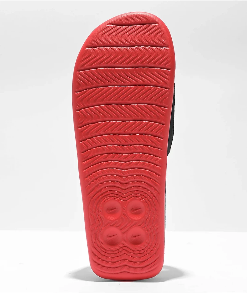Nike Air Max Cirro Black & University Red Slide Sandals