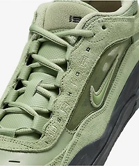 Nike Air Max Ishod Oil Green & Safety Orange Skate Shoes