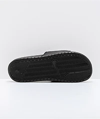 Nike Benassi White Logo Black Slide Sandals