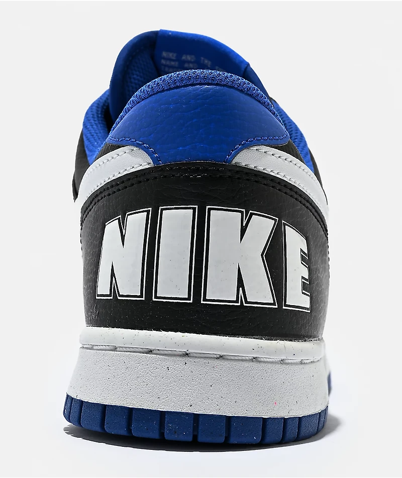 Nike Big Nike Low Black & Royal Blue Shoes