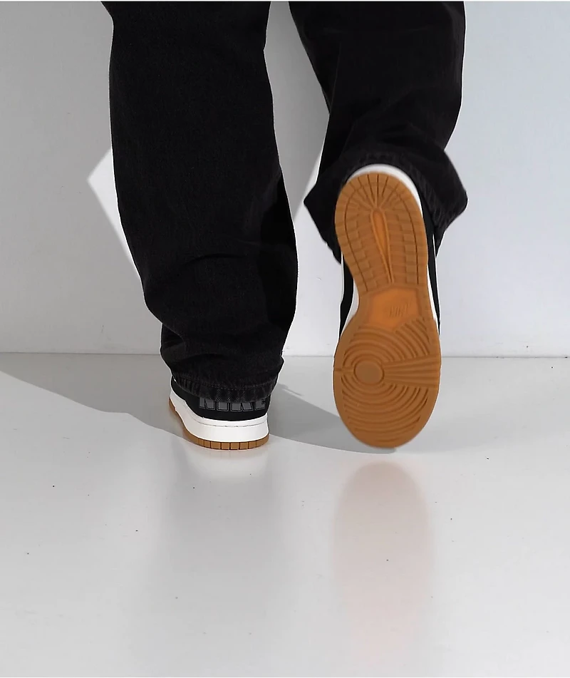 Nike Big Nike Low Lux Black, White & Gum Shoes