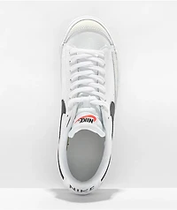 Nike Blazer '77 Low White & Black Leather Shoes