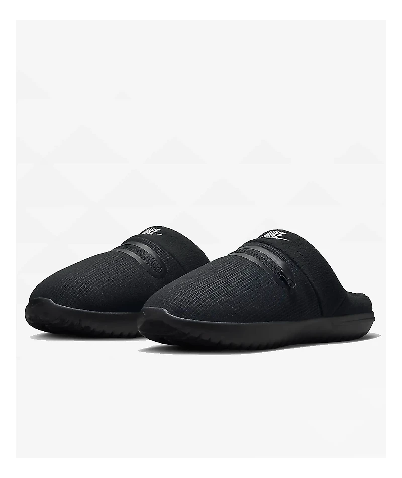 Nike Burrow Black Slippers