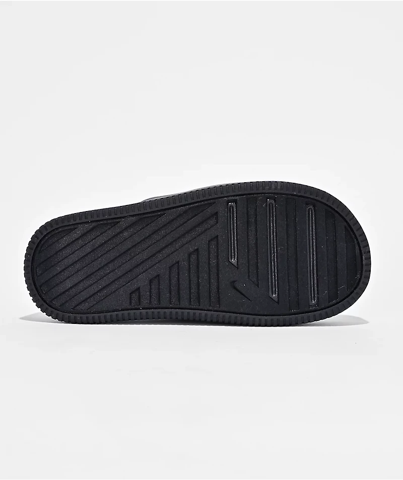 Nike Calm Elevation Black Platform Slide Sandals