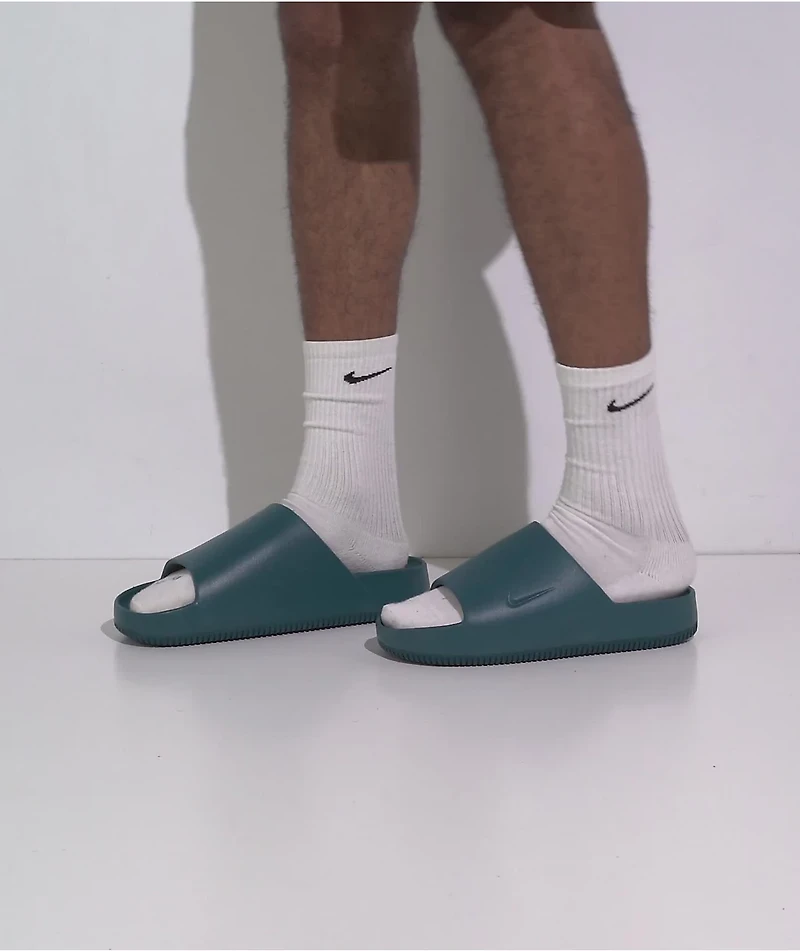 Nike Calm Geode Teal Slide Sandals