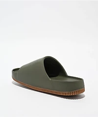 Nike Calm Medium Olive & Gum Slide Sandals