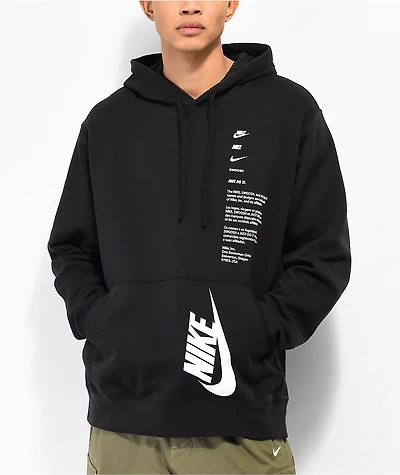 Nike Club+ Shoebox Black Hoodie