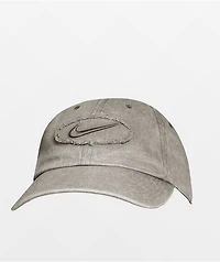 Nike Club Grey Wash Denim Strapback Hat