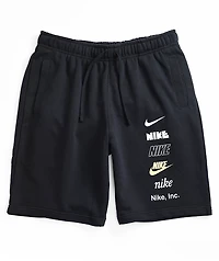 Nike Club Plus Logo Black Sweat Shorts
