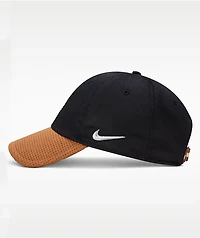 Nike Club Waffle Bill Black & Brown Strapback Hat